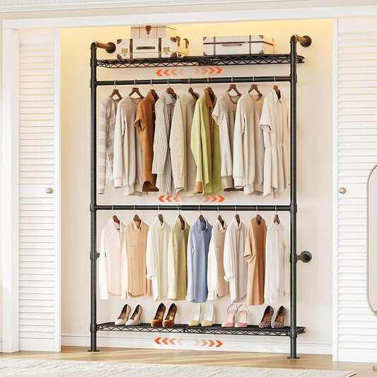 ONBRILL H1 Plus Expandable Wall Mounted Closet System, 2FT-3.3FT Closet by ONBRILL