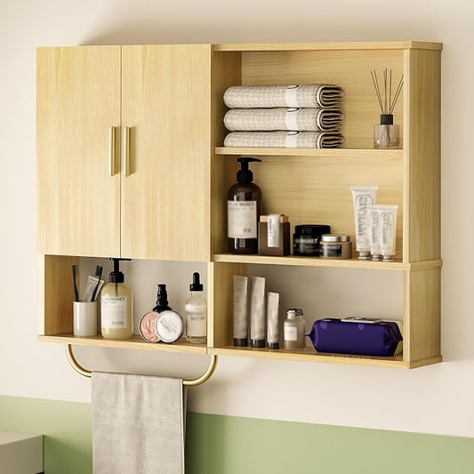 Bathroom Wall Cabinet Wood Large Wall Mounted Medicine Cabinet by Tltaroni