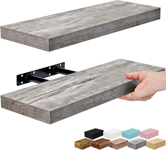 Sorbus Floating Shelves for Wall – 16 Inch Floating Shelf for Kitchen, Living by Sorbus