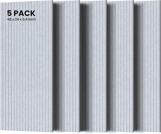 5 Pack Sound Proof Panels for Walls, 47.2 x 23.6 x 0.35 Inch Sound Deadening by TO-TH