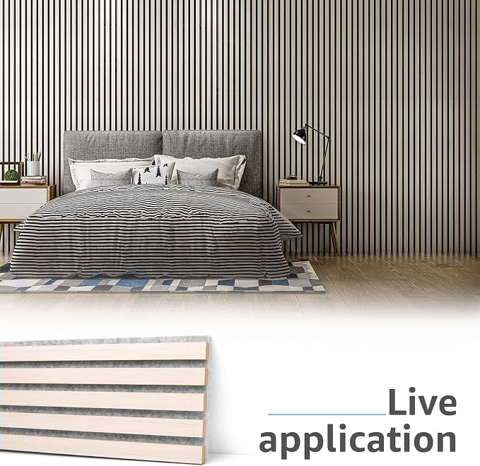Art3d 4-Piece Wood Slat Acoustic Panels - Image 5