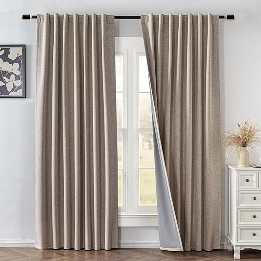 IGEMAEVE 100% Blackout Curtains 108 Inches Long by IGEMAEVE