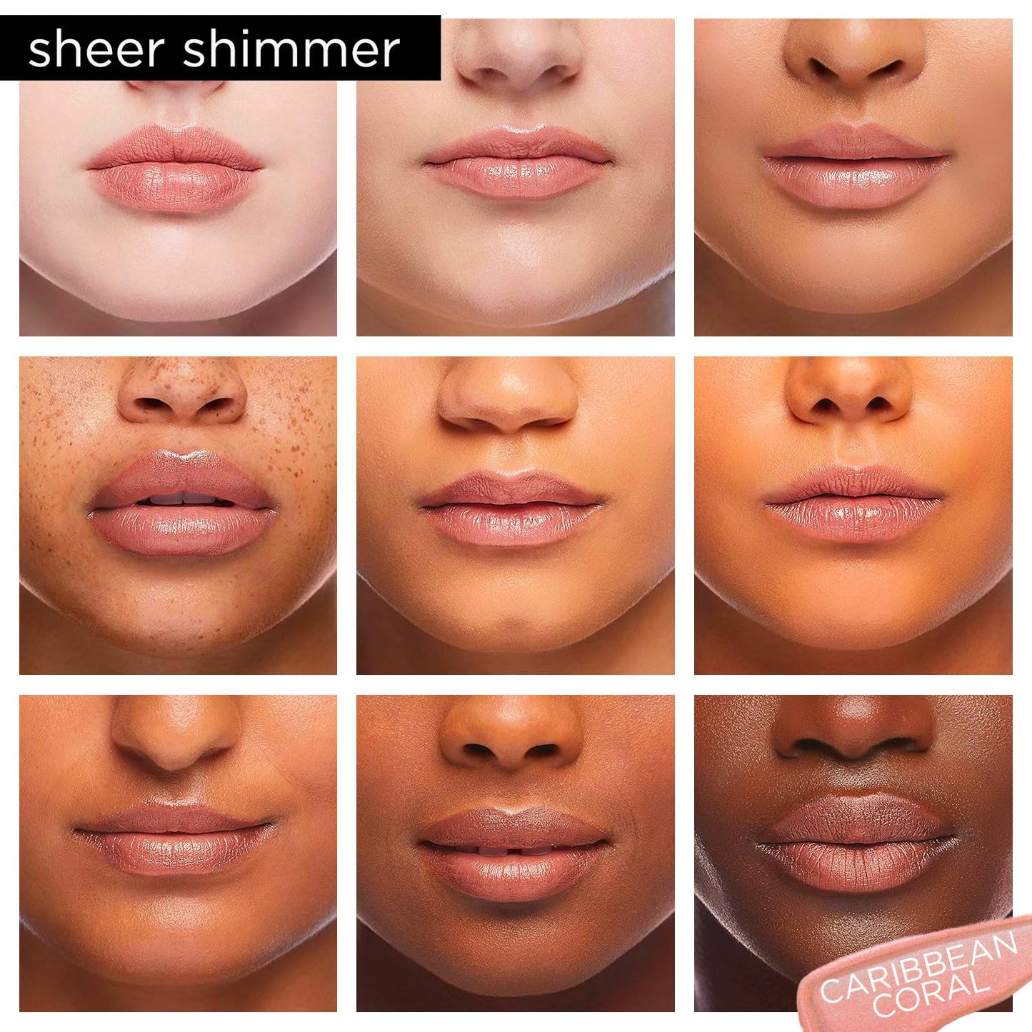 Pure Cosmetics Pure Illumination Lip Gloss - LED-lit Applicator w/Side Mirror - Non-Sticky, Moisturizing & Hydrating Lip Glosses - Soothes & Protects Dry Chapped Lips (Caribbean Coral)