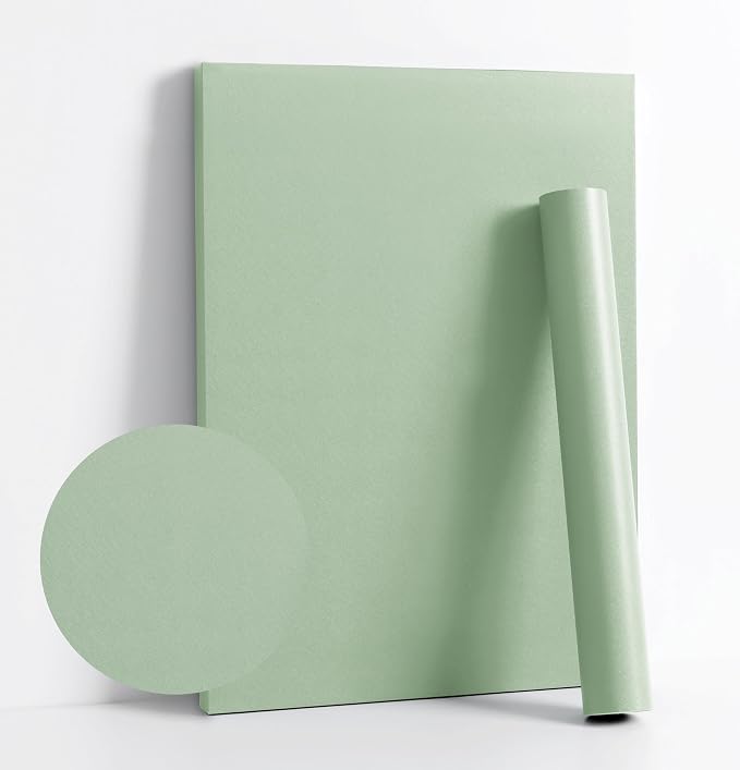 Dimoon 236''x23.6'' Green Peel and Stick Wallpaper Contact Paper Modern Self by DIYYOURMOON