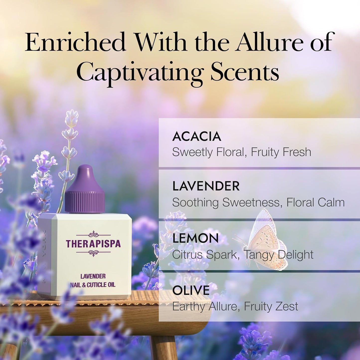 Nail & Cuticle Oil with Avocado, Jojoba, Biotin & Vitamin E – Nail Growth Oil for Strengthening, Hydrating & Reviving Peeling Nails (Lemon, 2.0 fl oz)