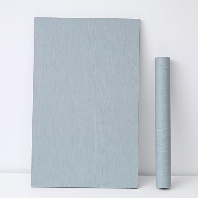 Haimin Fabric Wallpaper Textured Contact Paper Peel and Stick Faux Linen Wall - Image 7