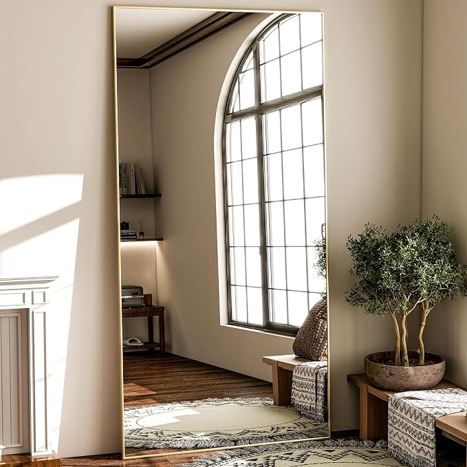 GLSLAND 71"x31" Full Length Mirror Extra Large Hanging or Leaning Rectangle - Image 2