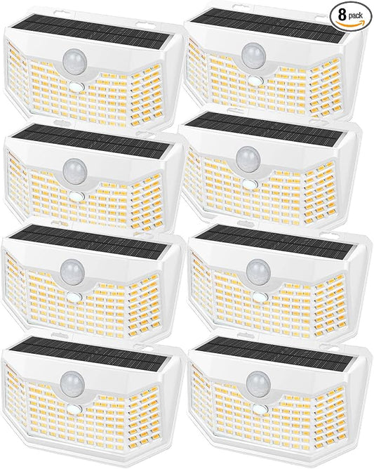 HMCITY 120 LED Solar Lights Outdoor by LightingUpYourLife
