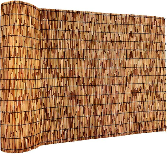 Bamboo Fencing–Handwoven, Bamboo Wall Panel Outdoor Privacy Reed Screening by Unknown