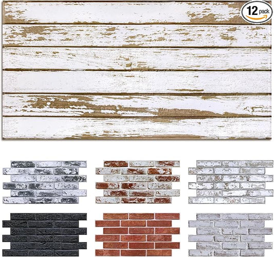 Commomy Faux Wood 3D Wall Panels by CommomyDecor