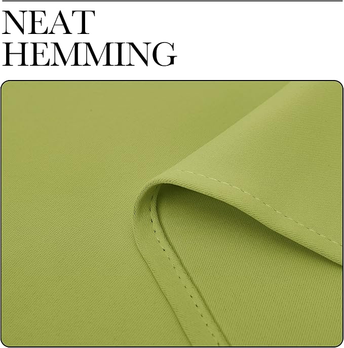 NICETOWN Fresh Green Kitchen Curtains, Short Blackout Curtains & Drapes - Image 6