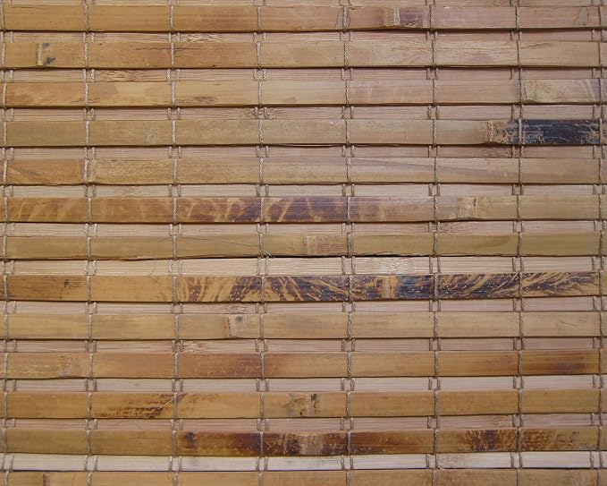 Cordless Woven Wood Roman Shades, 52W x 36H, Hatteras Camel, Sizes 20-72 Wide - Image 6
