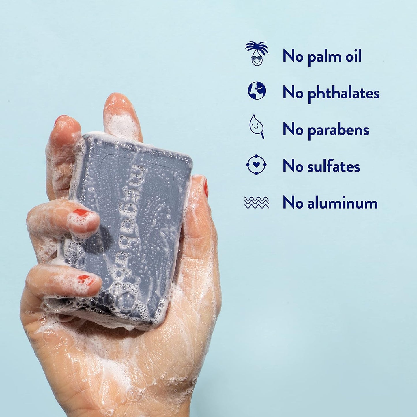 Megababe Underarm Bar Soap - Space Bar | With Detoxifying Charcoal for Odor Control | 4.5 oz