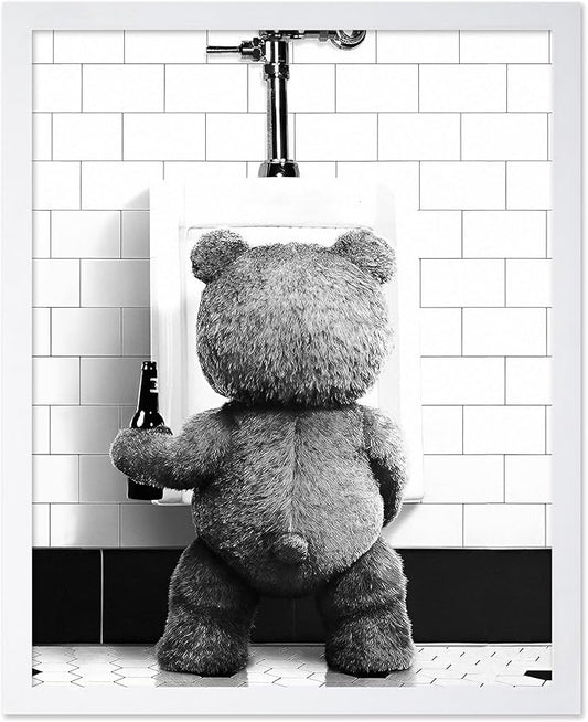 Poster Master Funny Teddy Bear Print by PosterMaster
