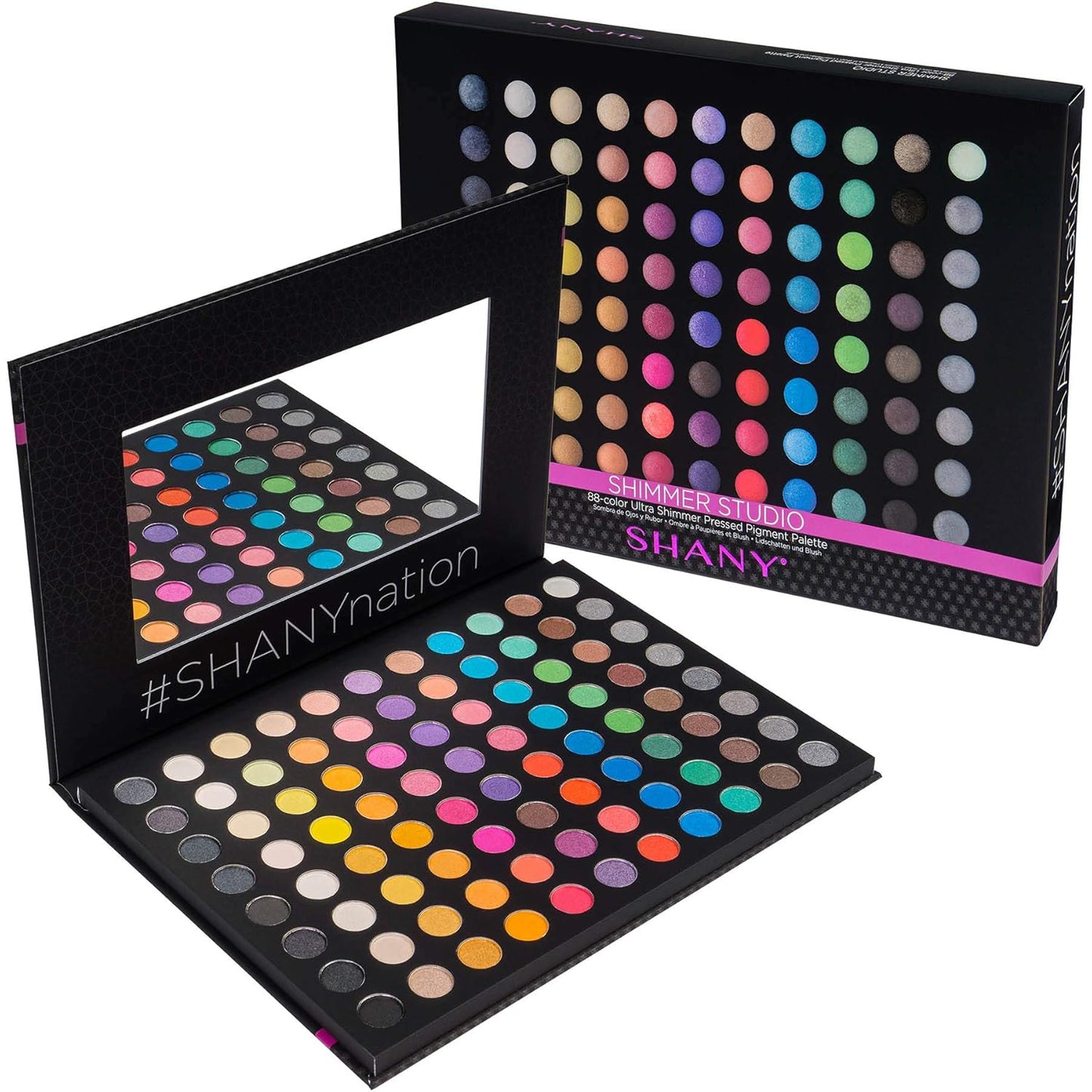 SHANY SHIMMER STUDIO Eye shadow Palette, Matte,Shimmer and Metallic Eye Makeup, Studio Colors for Smoky Eyes and Natural Look