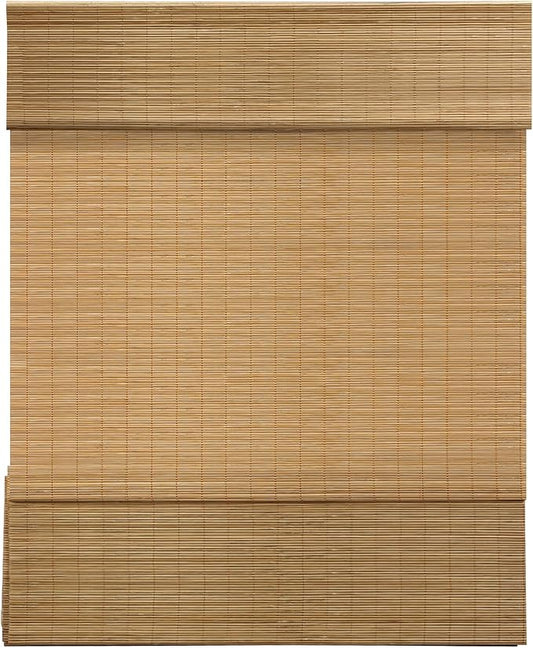LazBlinds Cordless Bamboo Roman Shades, Custom Light Filtering Window Treatment by LazBlinds