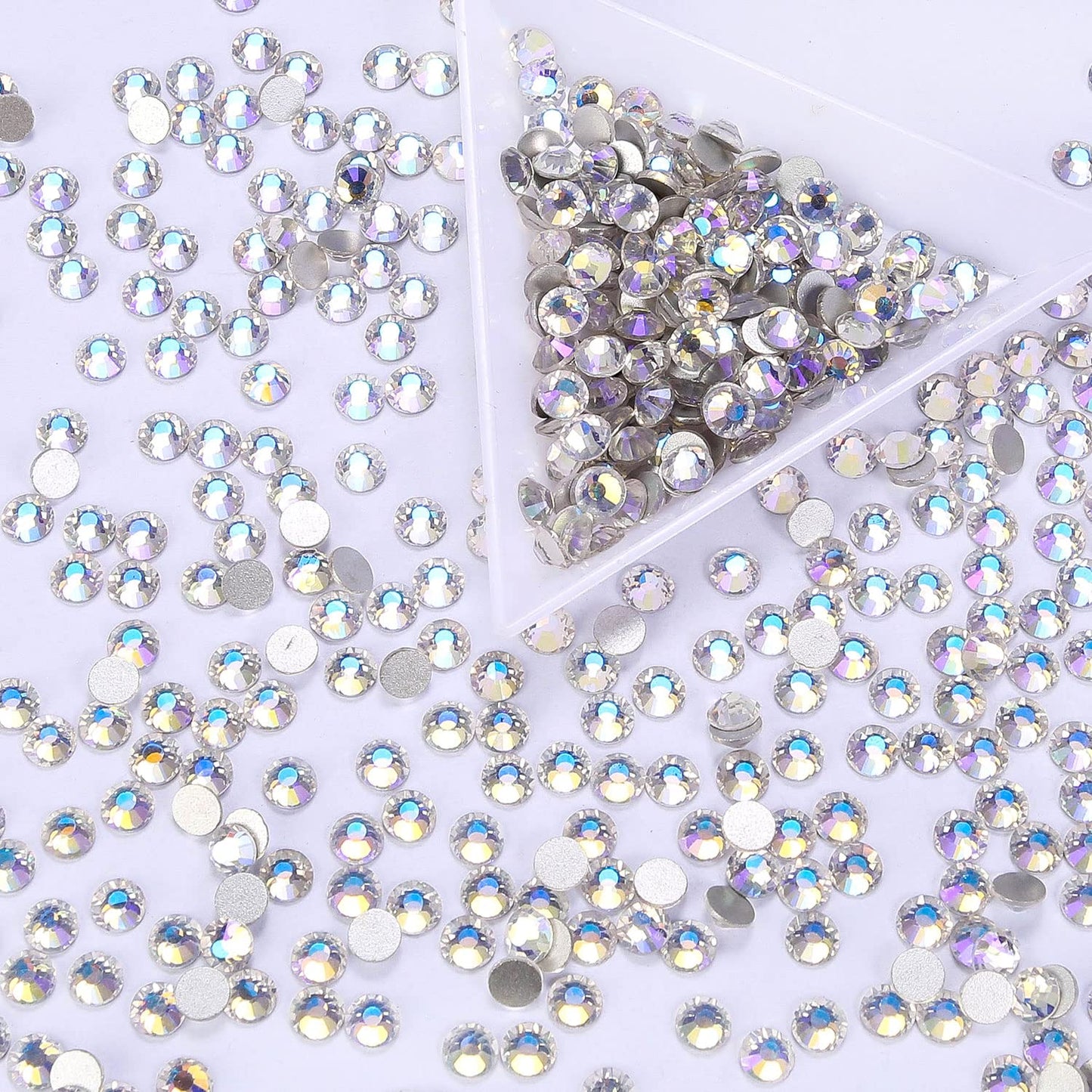 1440Pcs Moonlight Crystal Rhinestones,Glass Flatback Rhinestones Gemstones for Nail Face Makeup Art Crafts Clothes Decoration -(SS20,4.8mm,Moonlight)