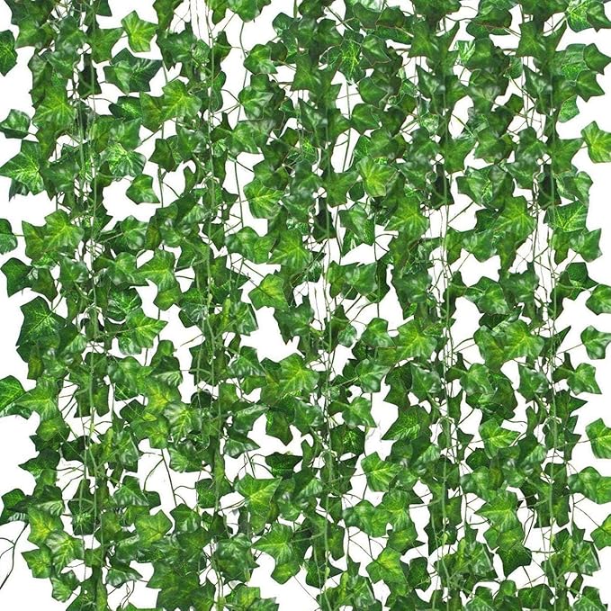 Comtelek 504 FT Artificial Ivy 72 Pack Ivy Vine Garland Ivy Leaves Greenery by Comtelek