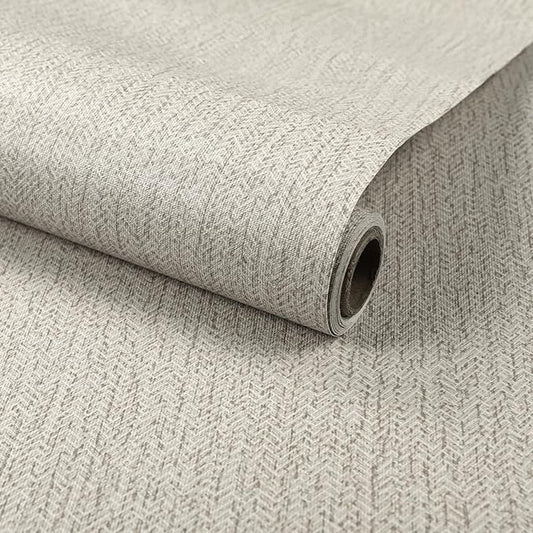 Gray Grasscloth Peel and Stick Wallpaper Renter Friendly Wall Covering Adhesive by MANONIRIA