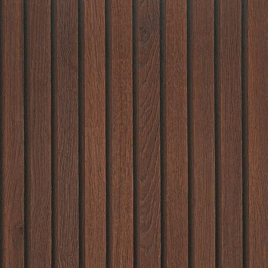 VEELIKE Walnut Wooden Slat Wallpaper Peel and Stick Waterproof Dark Wood by VEELIKE