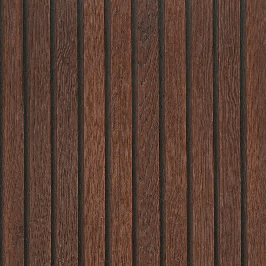 VEELIKE Wide Dark Walnut Wood Slat Peel and Stick Wallpaper Wood Contact Paper by VEELIKE