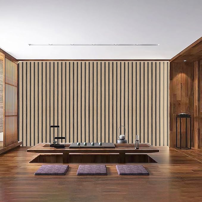 Peel and Stick Wood Slat Wallpaper - Image 5