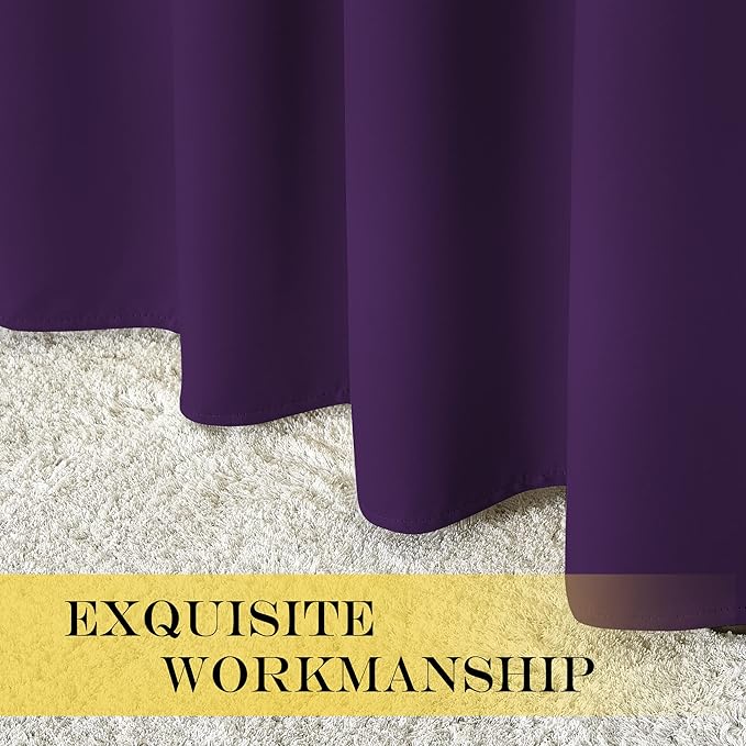 NICETOWN Royal Purple Blackout Curtains - Image 5