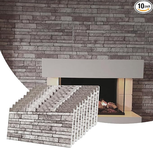 Dundee Deco 3D Wall Panels Faux Brick by DundeeDeco
