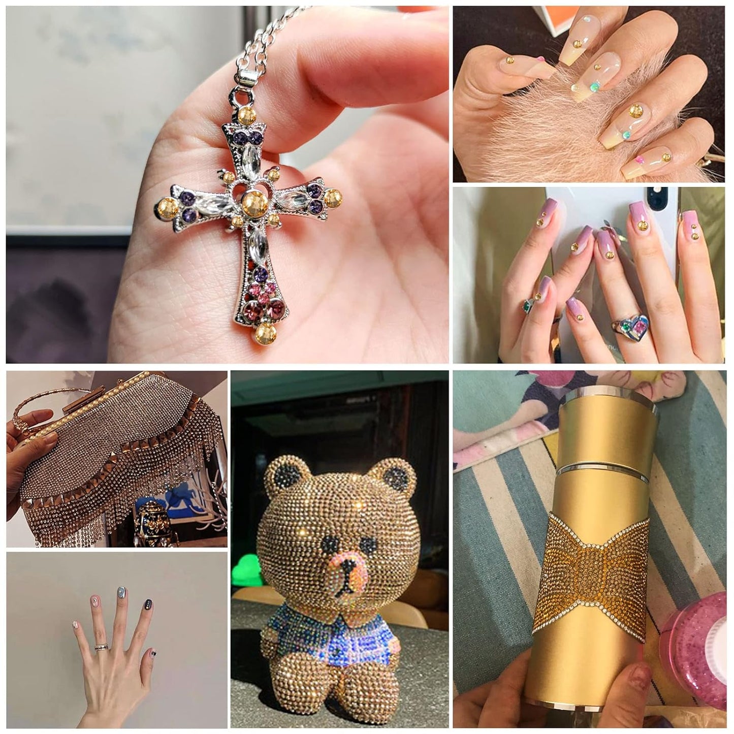 beadsland Flat Back Crystal Rhinestones Round Gems, Lt Colorado Topaz (1.9-2.0mm) SS6/1440pcs