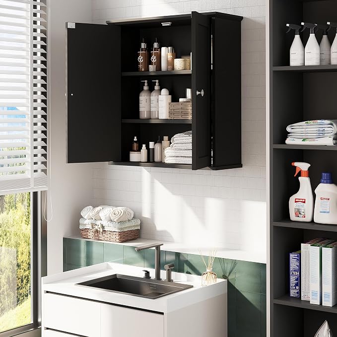 Bathroom Wall Cabinet, Bathroom Cabinet Wall Mount, Over Toilet Space Saver - Image 4
