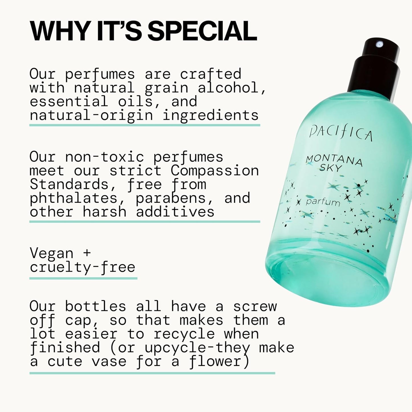 Pacifica Montana Sky Spray Perfume – Clean Vegan Fragrance for Women with Cedarwood & Sage – Grounding Earthy Woodsy Scent w/Cedarwood, Black Pepper, Sage, Cruelty-Free & Long-Lasting, 2 fl oz