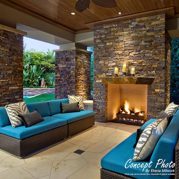 Ekena Millwork 48 5/8"W x 24 3/4"H x 1 1/4"D Cascade Stacked Stone, StoneWall - Image 16