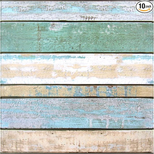 COMSTICKC Peel and Stick Faux Wood Wall Sticker Wall Panels, Ultra-Light Thin by COMSTICKCDECOR