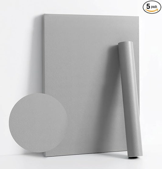 Dimoon 78.7''x17.7'' Grey Peel and Stick Wallpaper Contact Paper Modern Self by DIYYOURMOON