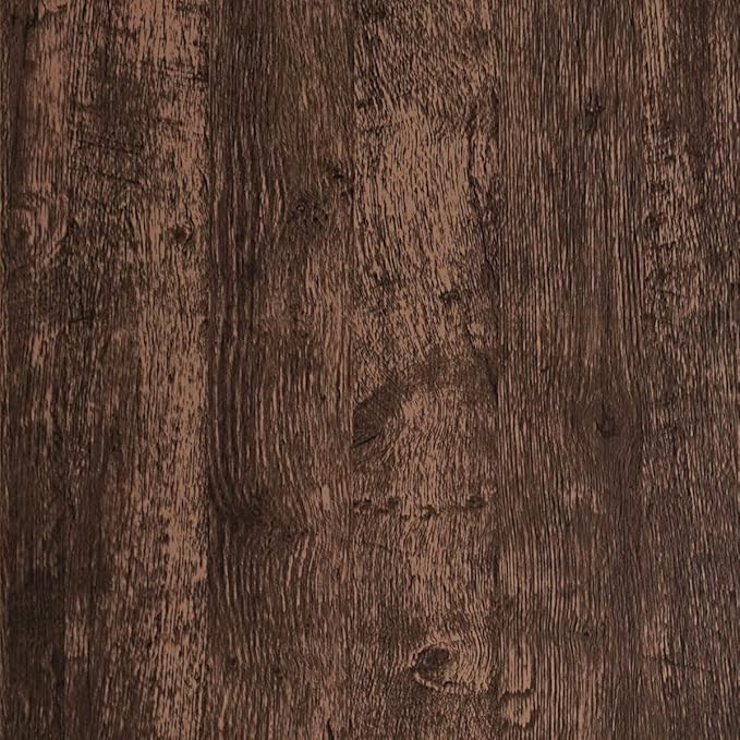 Dimoon315''x17.7" Wood Peel and Stick Wallpaper Removable Dark Brown Thicken by DIYYOURMOON