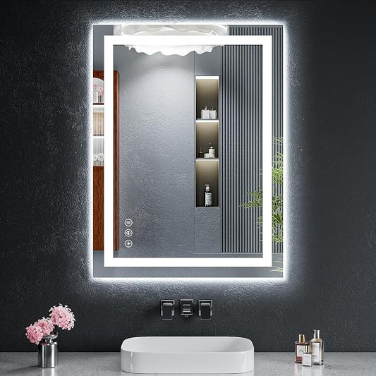 24"x32" LED Bathroom Mirror by MYSUNORIA