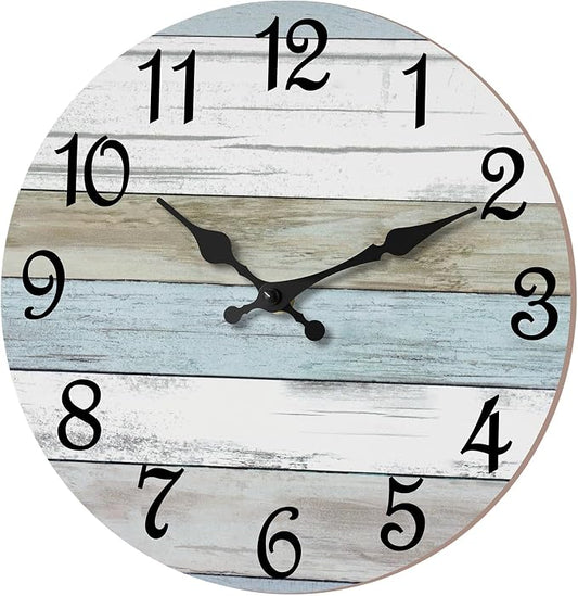 CHYLIN Wall Clock 14 Inch Bathroom Clock, Rustic Wall Clocks Battery Operated by CHYLIN
