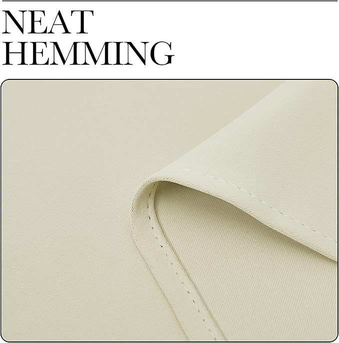 NICETOWN Long Curtains for Windows, Eyelet Top Room Darkening Panels/Drapes for - Image 7