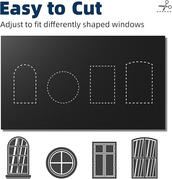 NIGHTON Portable Blackout Curtains 40"×59", Strong Hook and Loop Tape Strips - Image 5