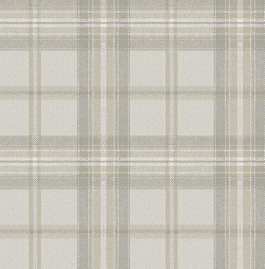 NextWall Harry & Grace Herringbone Plaid Premium Matte Non-Woven Peel and Stick by NextWall