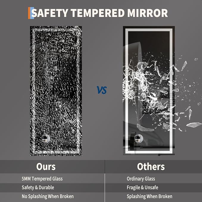 LED Bathroom Mirror 60 x 24 inch - Image 4