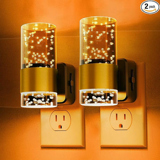 L LOHAS LED Night Lights Plug into wall, Amber Night Light by LLOHASLED