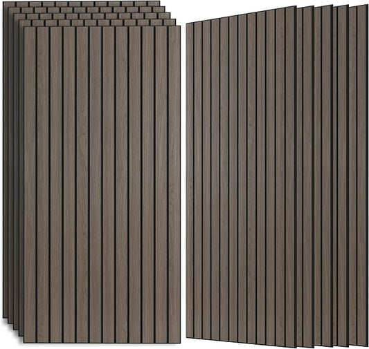 Wood Veneer Sound Panels, 10 Pack 47.2”x23.6” Wall Panels, Decorative Acoustic by AUTORIFIC