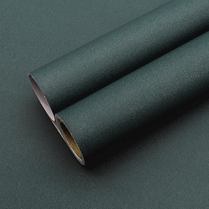 Yancorp 24"x394"/32.8' Matte Emrald Green Peel and Stick Wallpaper Removable by YancorpHomeDecor
