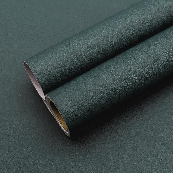 Yancorp 16"x120" Matte Emrald Green Peel and Stick Wallpaper Removable Contact by YancorpHomeDecor