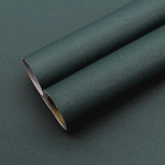 Yancorp 24"x120" Matte Emrald Green Peel and Stick Wallpaper Removable Contact by YancorpHomeDecor