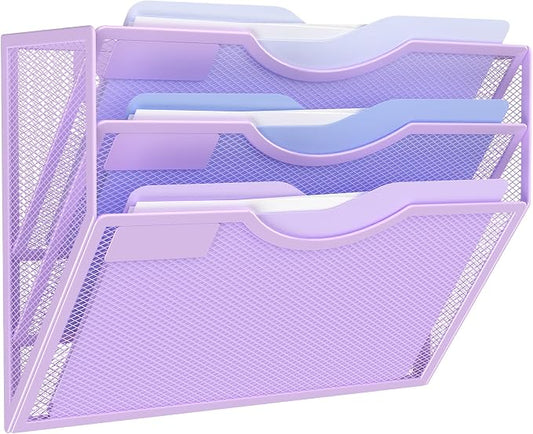 Kuntine.B Wall File Organizer Office Hanging Magazine Holder Wall File Organizer by KuntineB