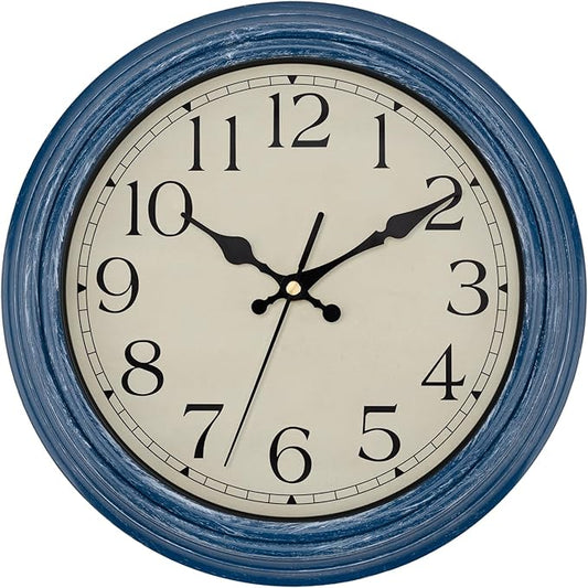 Foxtop 12 Inch Wall Clocks Battery Operated Silent Non-Ticking Classic Vintage by Foxtop