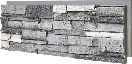 Faux Stone Wall Panels 1-Pack PU Stone Veneer Siding, Mortarless Faux Rock by Wallwell