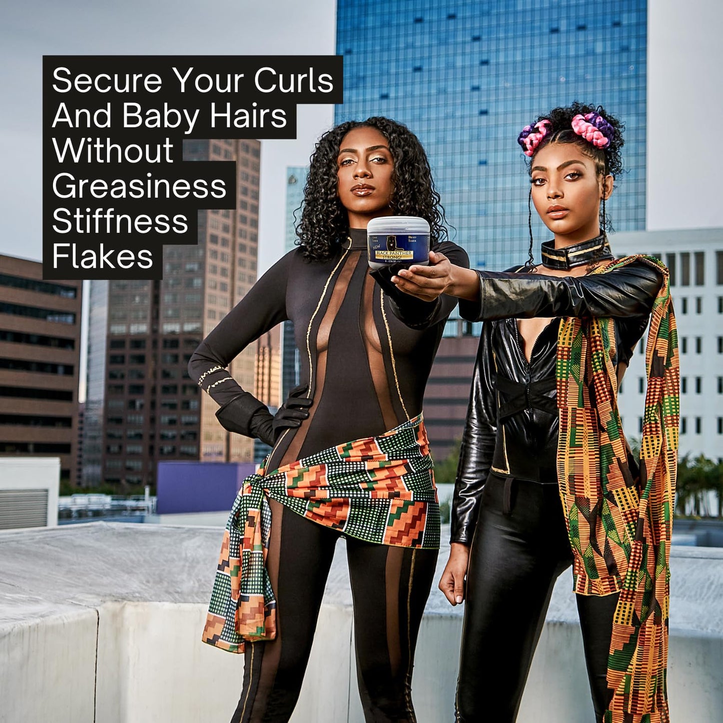 DIAMOND EGDES BLACK PANTHER STRONG Styling Gel. Great for Curly Hair, 8 Ounce